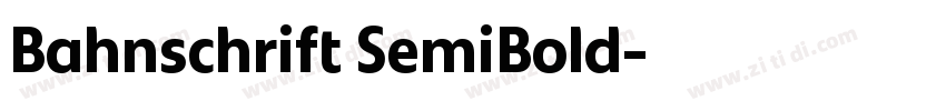 Bahnschrift SemiBold字体转换